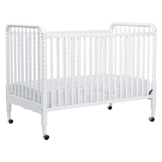 DaVinci Jenny Lind 3-in-1 Convertible Crib in White - 4 Adjustable Mattress Positions, Greenguard... | Amazon (US)