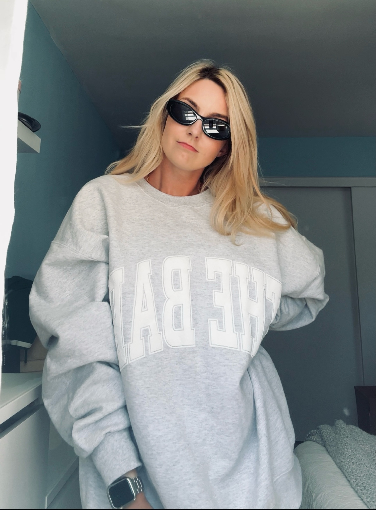 Simple Spring Sunday ootd - Bar Varsity sweatshirt & adidas samba OG sneakers 

#LTKstyletip