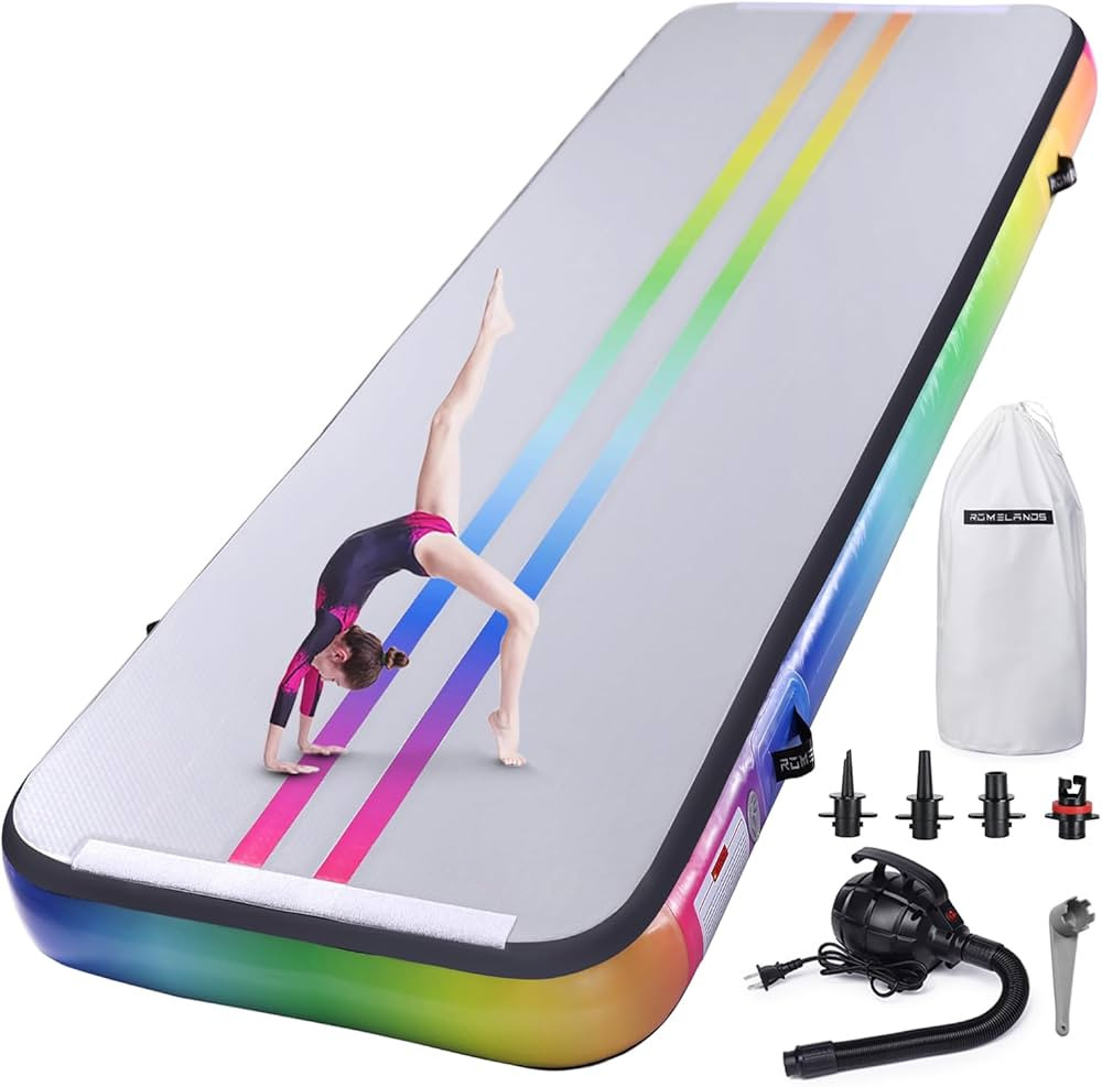 Inflatable Air Gymnastics Mat 10ft/13ft/16ft Tumbling Mats Training Mat Tumble Track Mats with El... | Amazon (US)