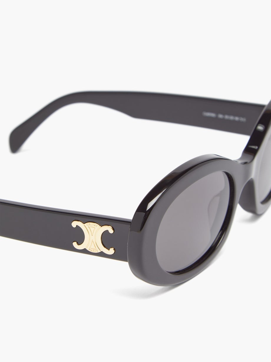 Oval acetate sunglasses | Celine Eyewear | Matches (US)