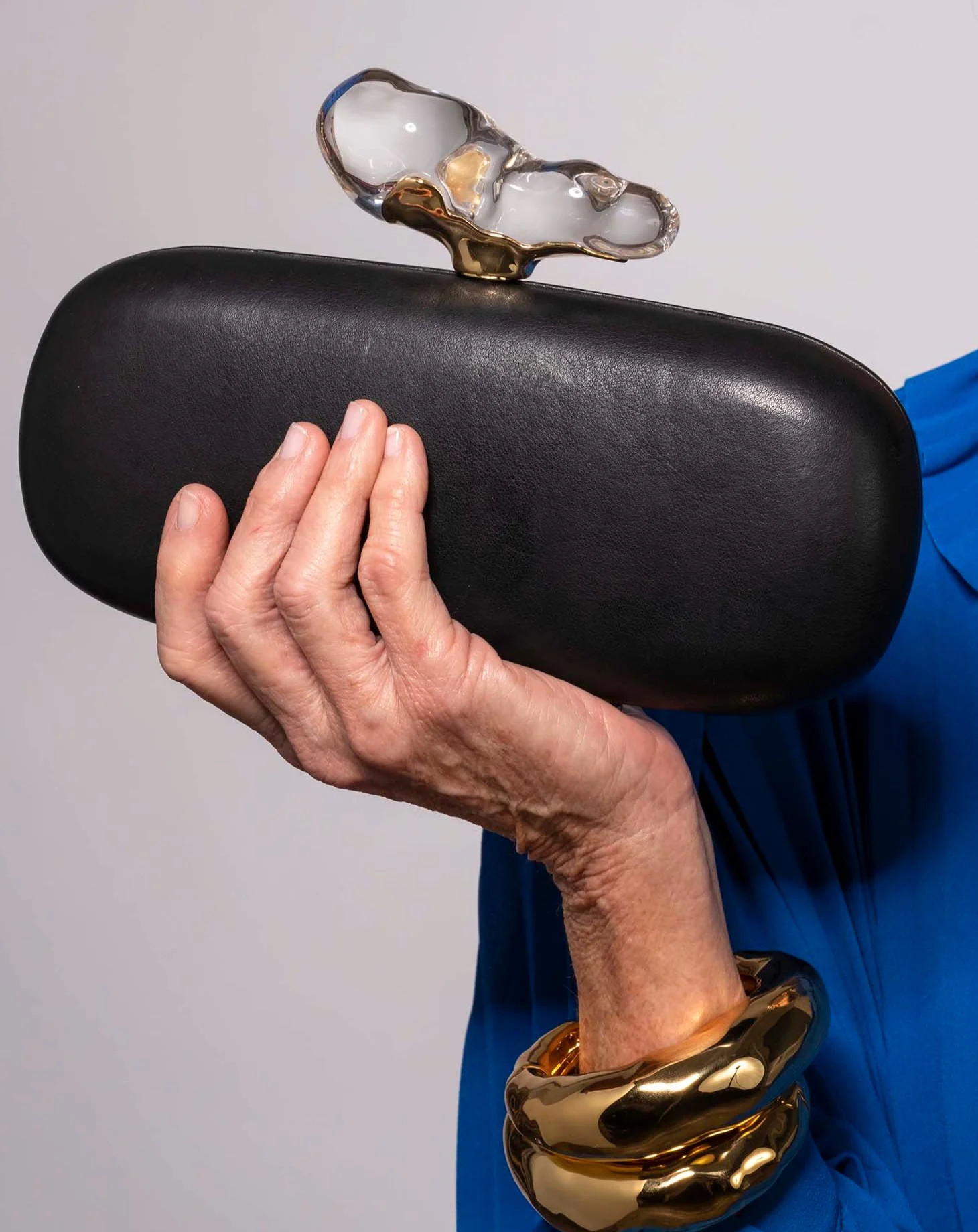 Black Liquid Dream Minaudière Clutch | ALEXIS BITTAR | Alexis Bittar