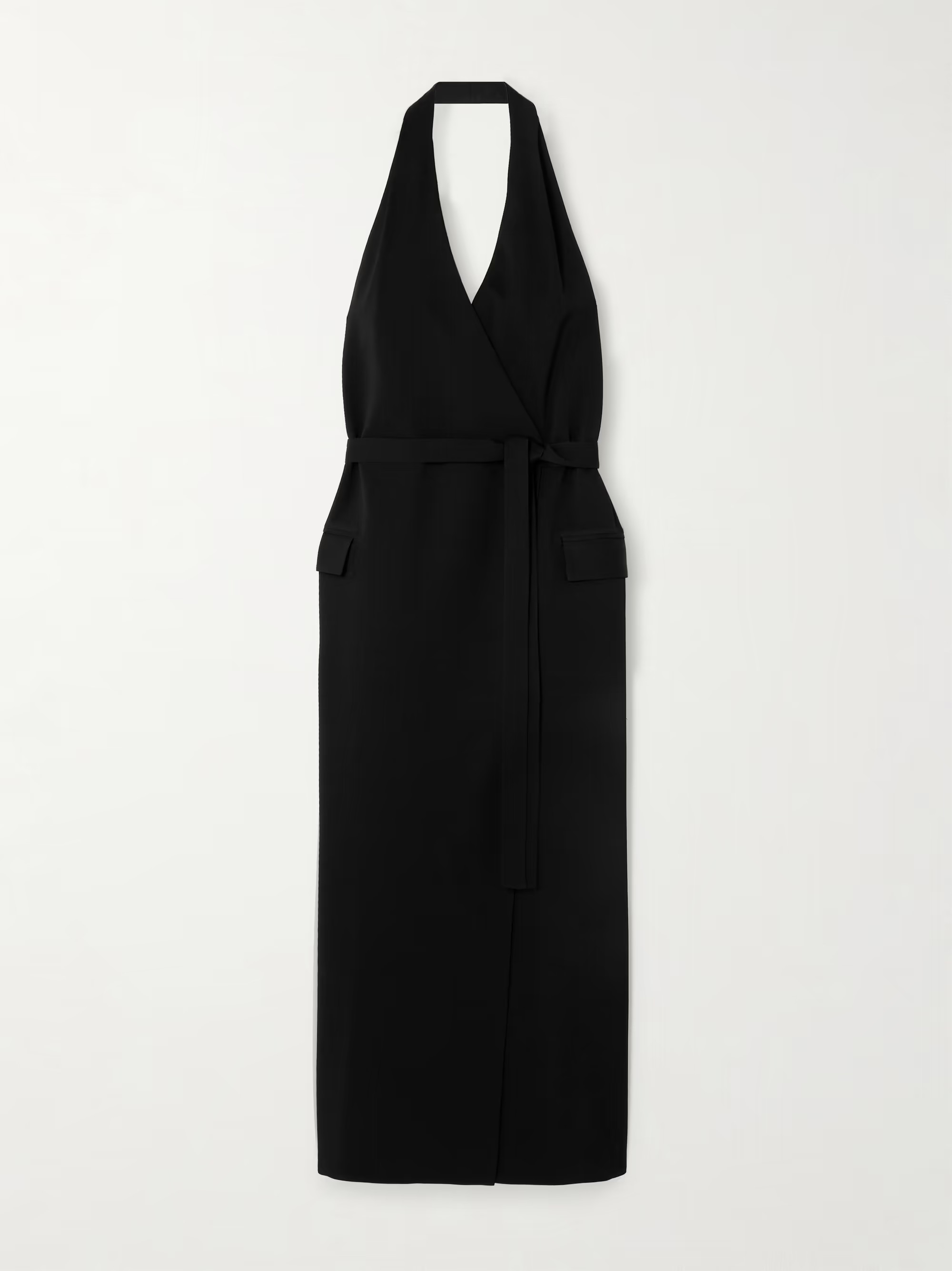 Oude Vest belted crepe halterneck maxi dress | NET-A-PORTER (US)