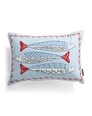 14x20 Stacked Fish Pillow | TJ Maxx
