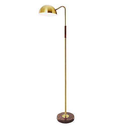 VONLUCE Gold Floor Lamp Mid-Century Modern, Antique Arc Standing Lamp Adjustable, 59" Vintage Task Floor Lamp with Aged Brass Finish for Living Room, Bedroom, Reading, Office. | Amazon (US)