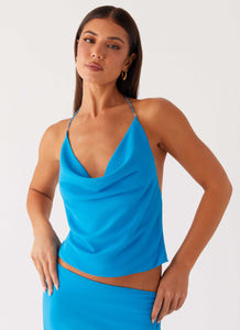 Another Life Halter Top - Turquoise | Peppermayo (Global)