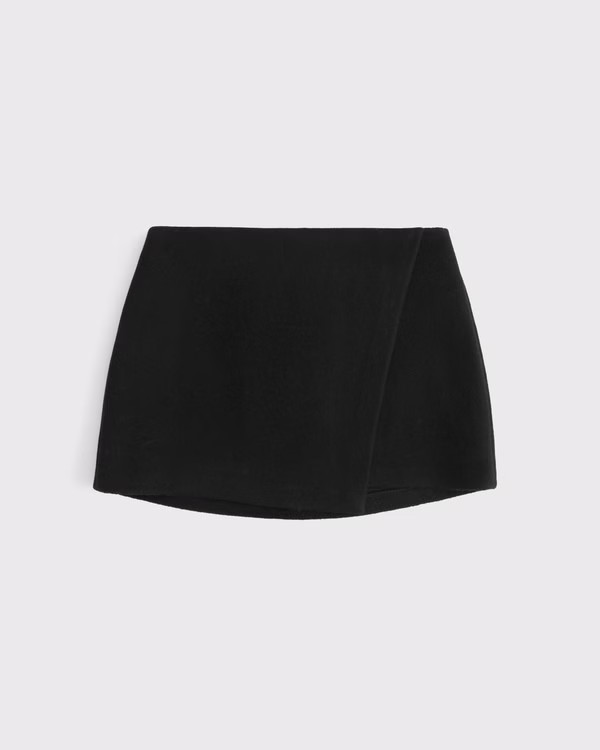 Mid Rise Wrap Skort | Abercrombie & Fitch (US)
