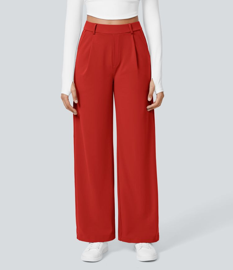 Halara Flex\u2122 DayStretch High Waisted Pocket Straight Leg Work Pants | HALARA