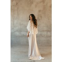 Wedding Cape, Dress Bridal Capelet, Cover Up, Sparkly Bolero, Sequined Cape | Etsy (US)