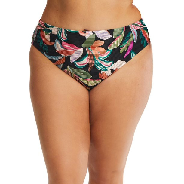 Time and Tru Women's High Leg Swimwear Bikini Bottom - Walmart.com | Walmart (US)