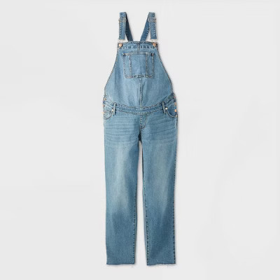 Denim Maternity Overalls - Isabel Maternity by Ingrid & Isabel™ Medium Blue | Target