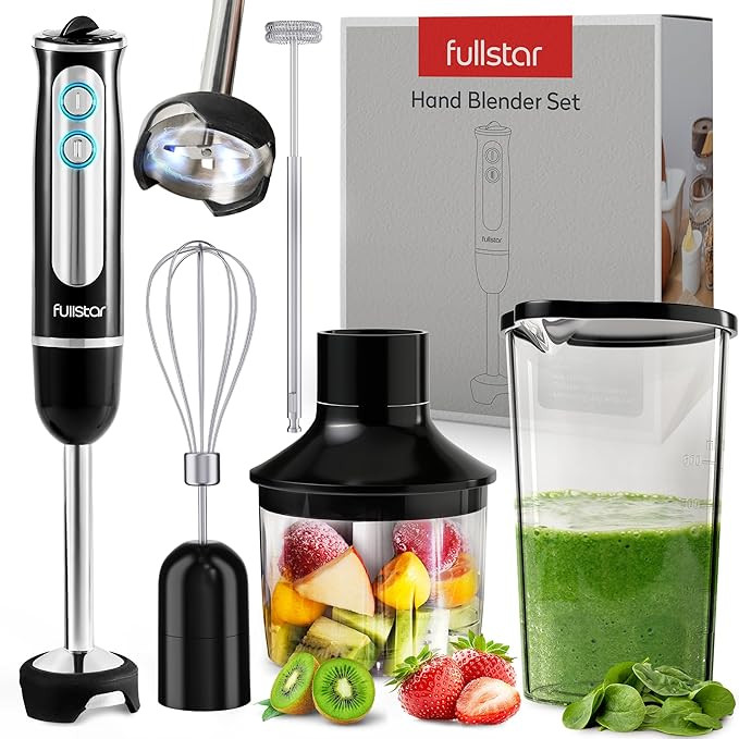 Immersion Blender Set, Hand Blender Electric, Immersion Blender Handheld, 9-Speed, 500W Handheld ... | Amazon (US)