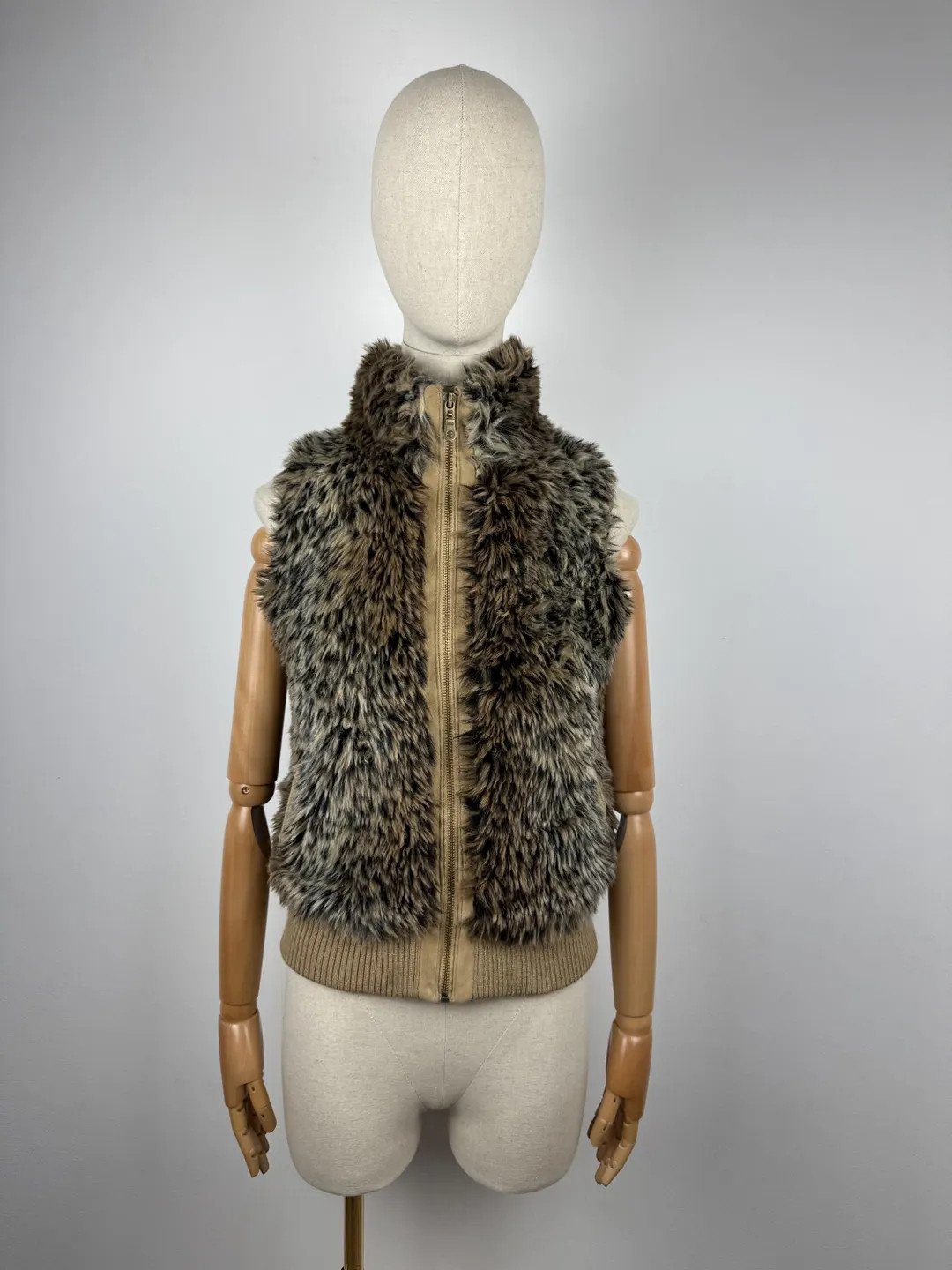 Women's Vintage Redherring Leopard Faux Fur Vest Coat size 12 | Etsy (US)