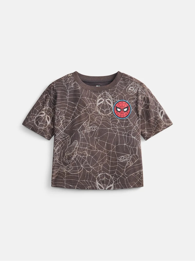 Wonder Nation Boys Spider-Man Allover Print T-Shirt, Sizes 4-18 | Walmart (US)