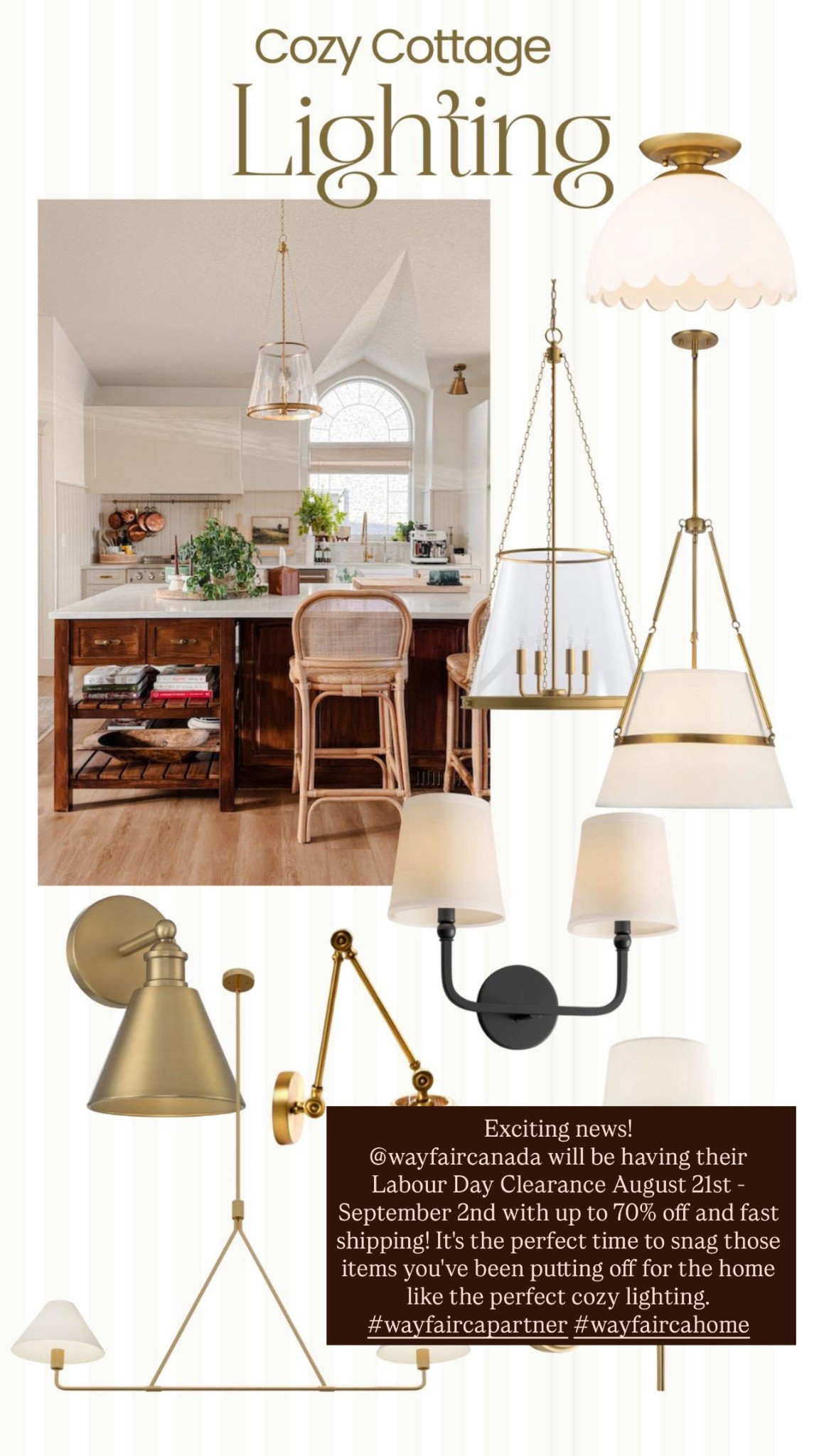 Exciting news!
@wayfaircanada will be having their Labour Day
Clearance August 21st - September 2nd with up to 70% off and fast shipping! It's the perfect time to snag those items you've been putting off for the home like the perfect cozy lighting.
#wayfaircapartner #wayfaircahome

#LTKSaleAlert #LTKHome
