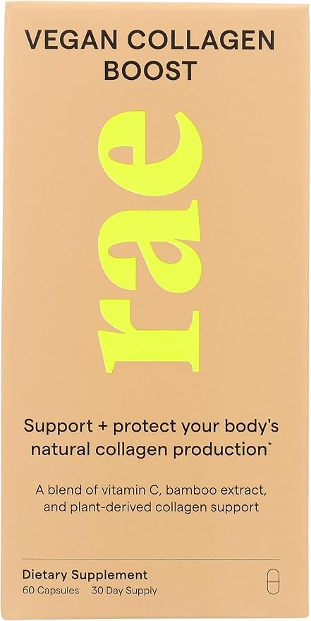 Rae Vegan Collagen Boost, Plant Based Collagen Supplement for Women with Vitamin C, Supports Skin... | Amazon (US)
