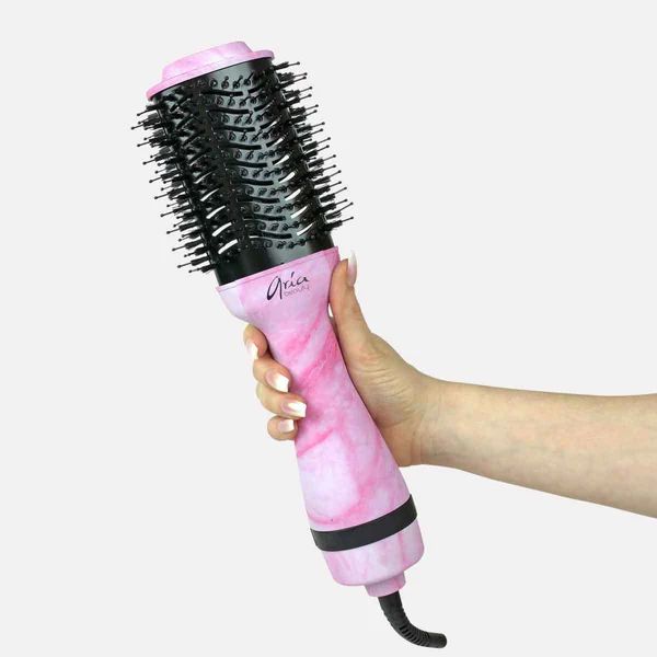 Bestselling Pink Marble Blowdry Brush | Aria Beauty