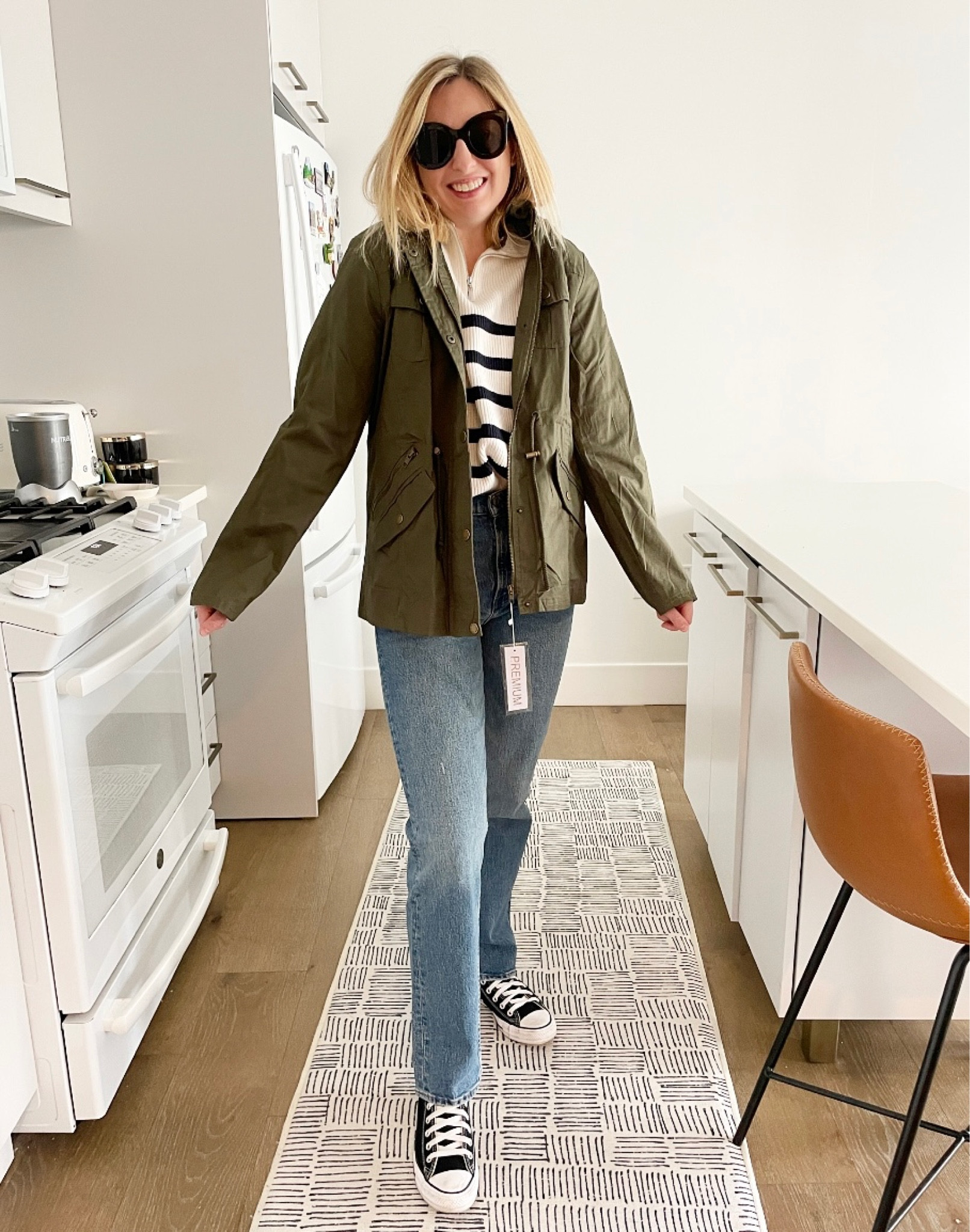 Another option for a coat paring with these every day blue jeans and classic sweater 
•
S in sweater from mango
4 in ultra high rise jeans from @abercombieusa 
8.5 in converse from @nordstrom 
Sunglasses from @amazon
L Jacket from @amazon
•
•
•
•
•
#classicoutfit #casualoutfit #daytoevening #daytoeveninglook #daytonightlook #casualfashion #ootd #officeootd #everydaylook #easyoutfit #easyfashion #classiclook #classicaesthetic #classicfashion #fashion #style #styleinspo #everydayfashion #easylook #comfyoutfit #casual #classicootd #casualootd #casuallook #casualstyle #winterlook #winteroutfit #springlook 

#LTKstyletip