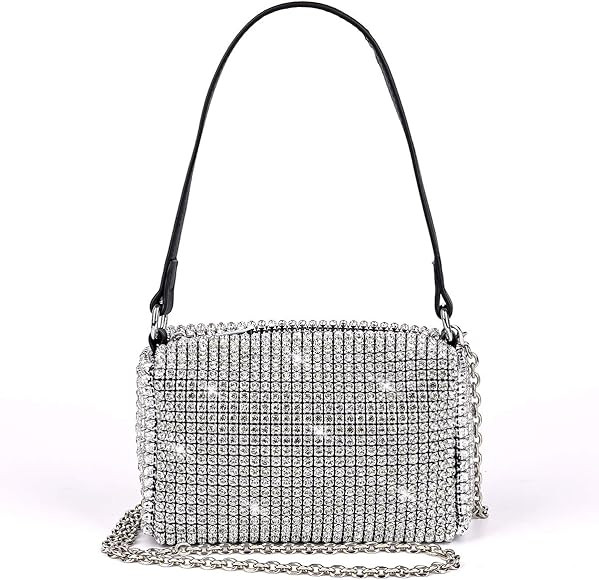 Bling Bling Crystals Evening Clutch Bag for Women Girls Sparkling Crossbody Bag Wedding Prom Part... | Amazon (US)