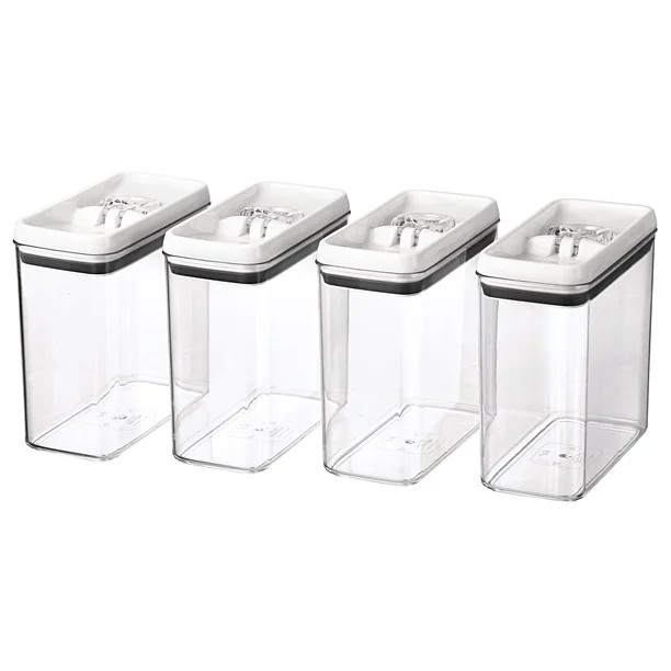 Better Homes & Gardens Flip-Tite Rectangular Container, 11.5 Cups - Set of 4 - Walmart.com | Walmart (US)