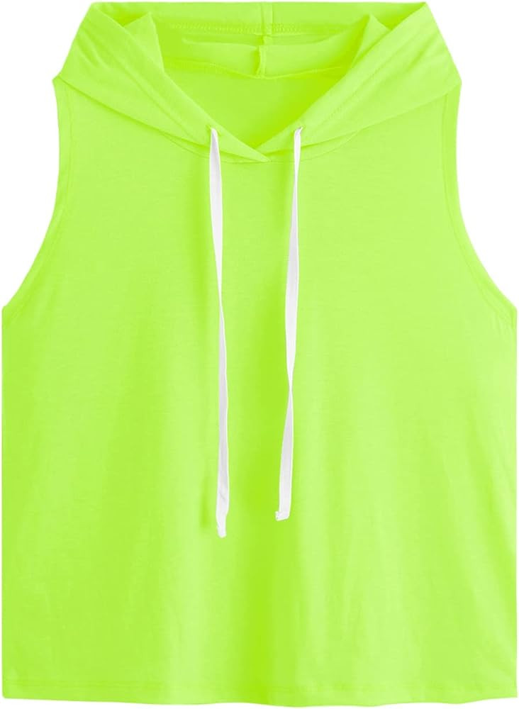 SweatyRocks Women's Summer Sleeveless Hooded Tank Top T-Shirt for Athletic Exercise Relaxed Breat... | Amazon (US)
