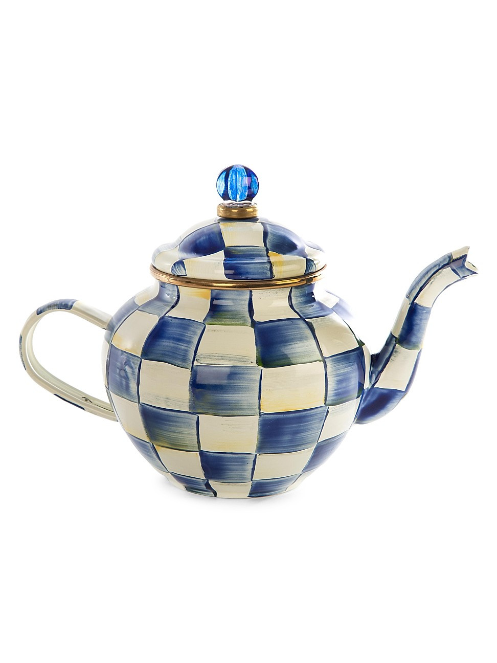 MacKenzie-Childs Royal Check Teapot | Saks Fifth Avenue