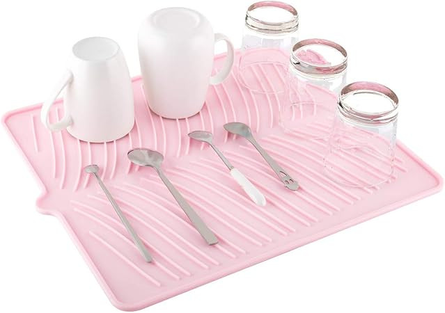 Nuovoware Silicone Dish Drying Mat, Easy Clean Dishwasher Safe Heat Resistant Countertop Protecti... | Amazon (US)