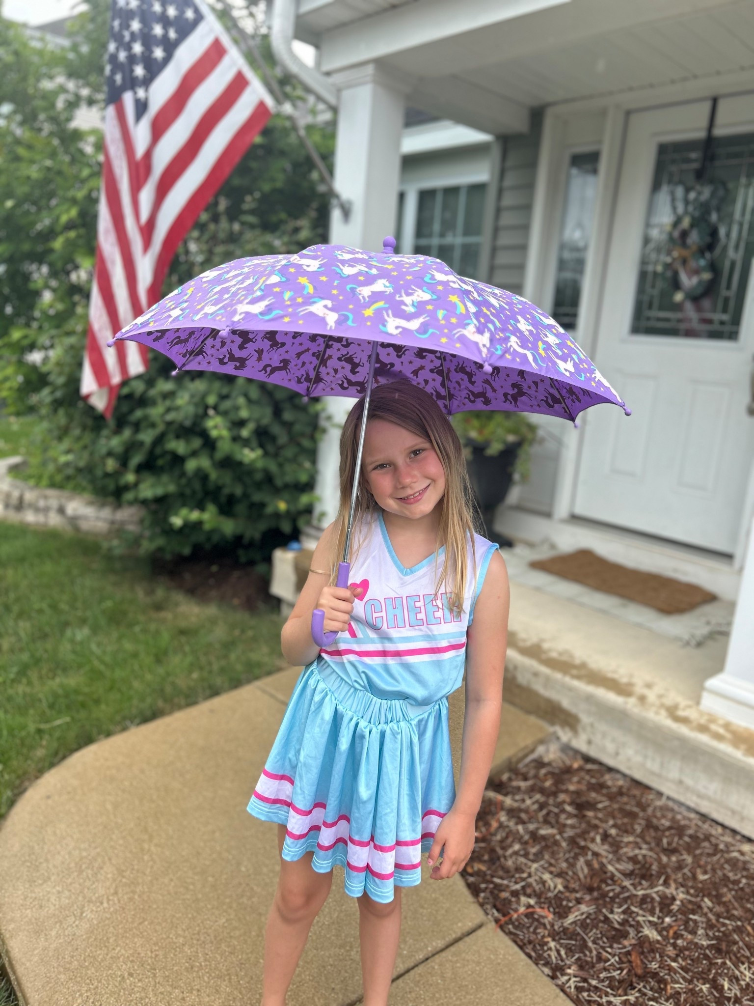 How cool is this?! A unicorn umbrella that changes colors in the rain ☔️🌦️🌈 a great gift idea for kids and grandchildren! My granddaughter loves it! 

#LTKFamily #LTKKids #LTKFindsUnder50