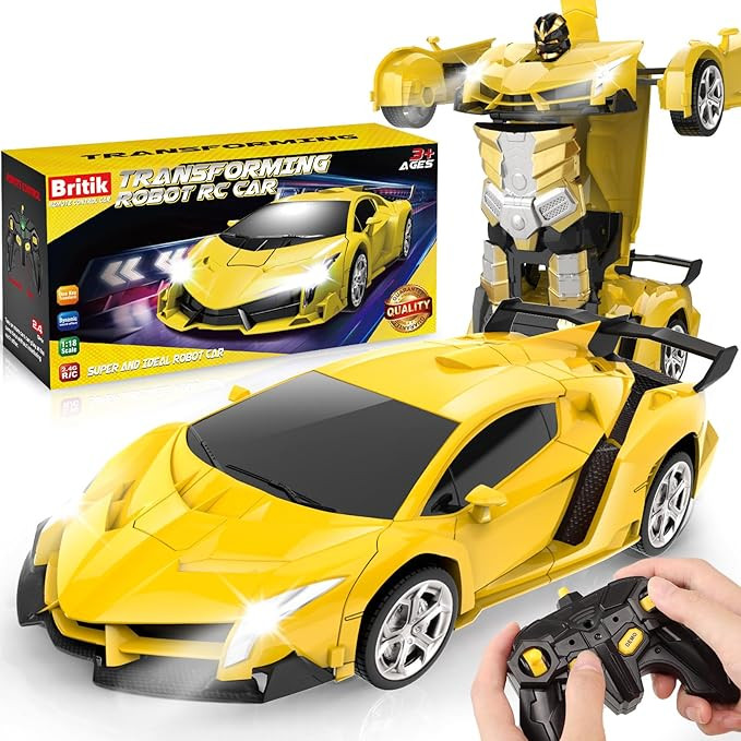 Transform Remote Control Car Toy for Kids 4 5 6 7 8, Remote Control Car for Boys 4-7, Transform C... | Amazon (US)