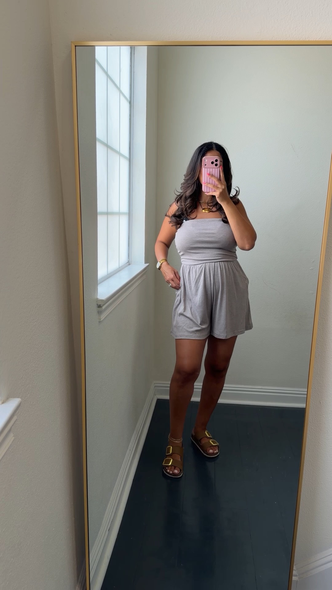 Pool day and I’m wearing this super comfy and cute romper as a coverup. Has a silicone strip so it doesn’t slip off. Wearing medium in the romper and large in the polka dot bikini

#LTKootd #LTKSwim #LTKdayinmylife