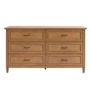 Home Decorators Collection Bonawick 6-Drawer Patina Wood Dresser (36 in. H x 66 in. W x 19 in. D)... | The Home Depot