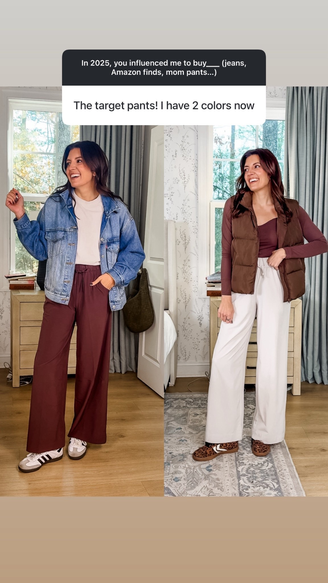 One of our favorite pants! Athletic wide leg pants in a size small. I’m 5’7” 

#LTKOver40 #LTKFindsUnder50