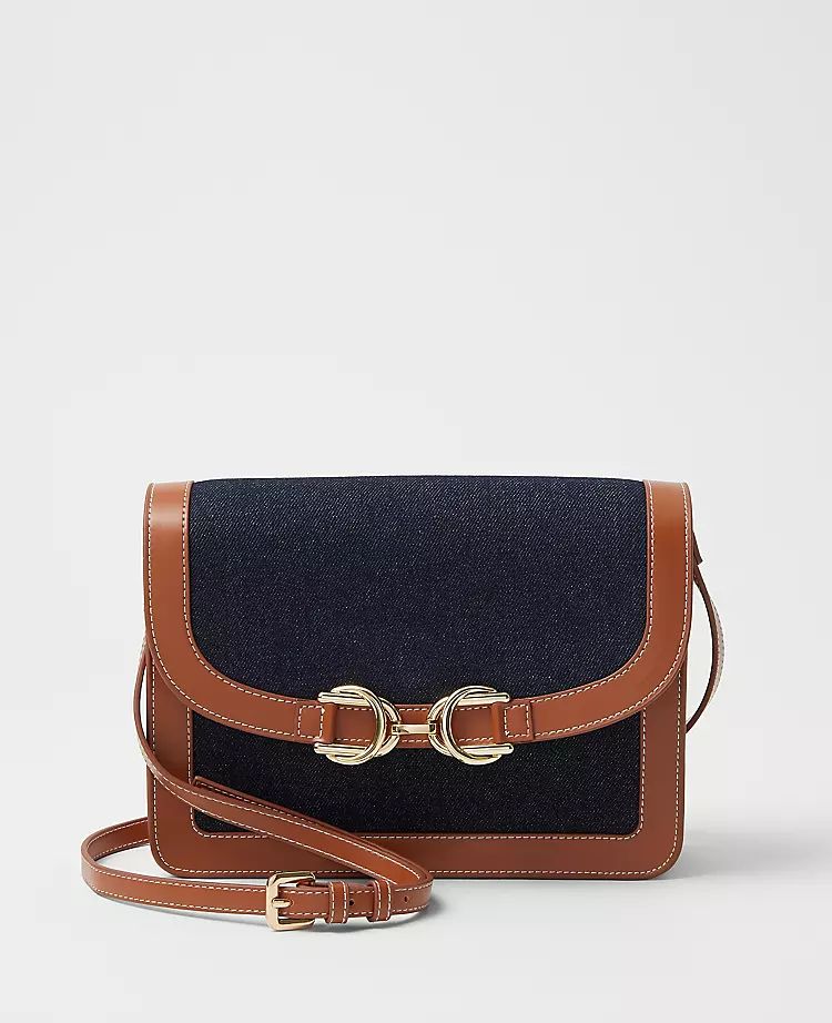 AT Weekend Denim Crossbody Bag | Ann Taylor (US)