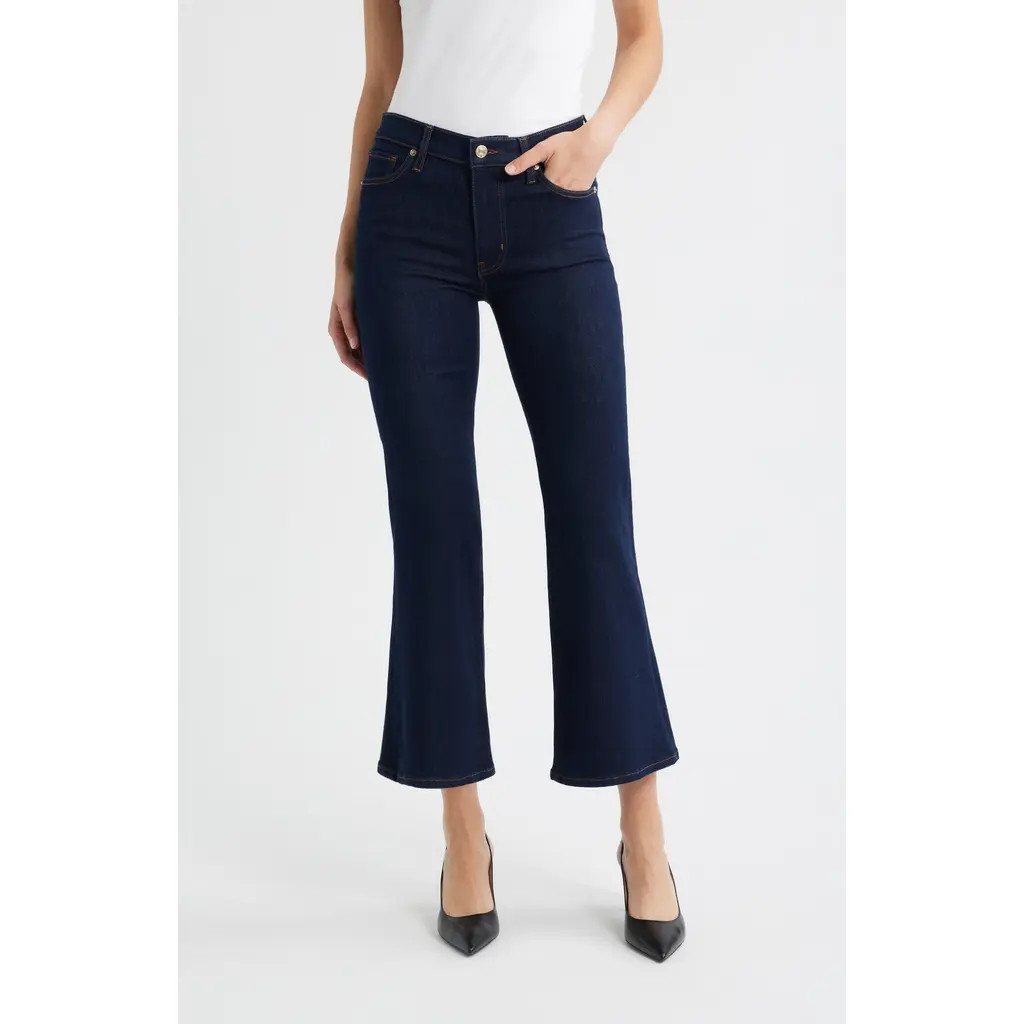 FRAME The Pixie Icon High Waist Flare Jeans in Rinse at Nordstrom, Size 26 | Nordstrom