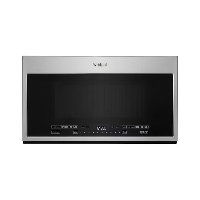 Whirlpool  2.1-cu ft 1000-Watt Over-the-Range Microwave with Sensor Cooking (Fingerprint Resista... | Lowe's