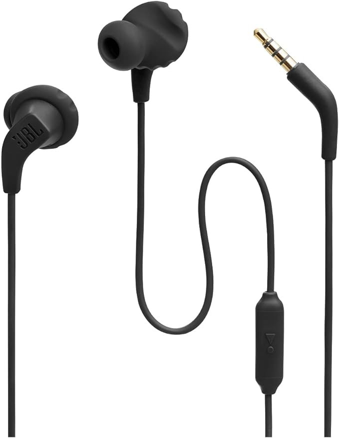 JBL Endurance Run 2 Wired - Waterproof Wired Sports in-Ear Headphones, JBL Pure Bass Sound, Hands... | Amazon (US)