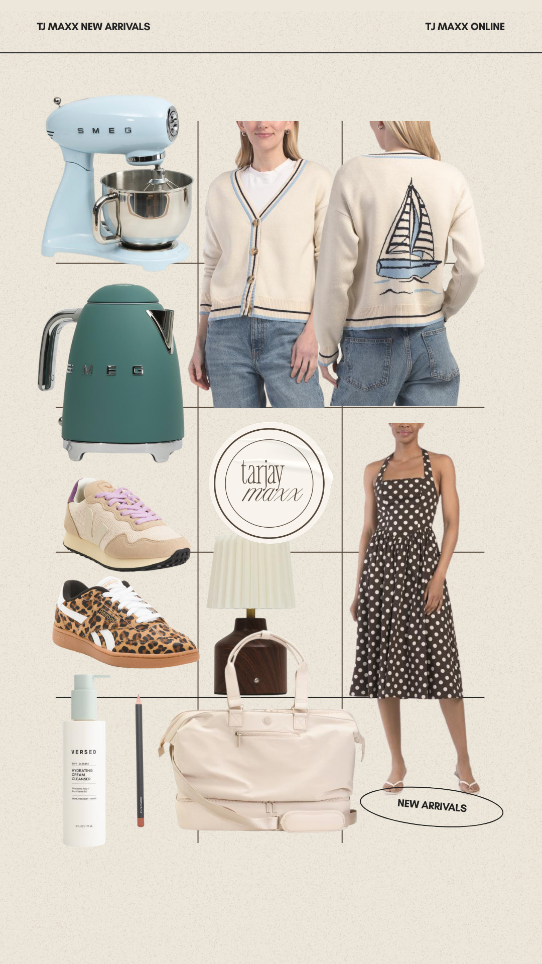 TJ Maxx online new arrivals are actually so good rn—so many cute finds I can’t believe are in stock! From the smeg pieces to the polka dot dress and those leopard sneakers… such good random gems.
spring outfits 2026, easter dress women, easter basket teen girl, easter outfits women, spring dresses, vacation outfits beach, date night outfits, plus size fashion, country concert outfits, easter basket ideas, tj maxx finds, new arrivals, affordable finds 

 #LTKootd #LTKHome #LTKBeauty