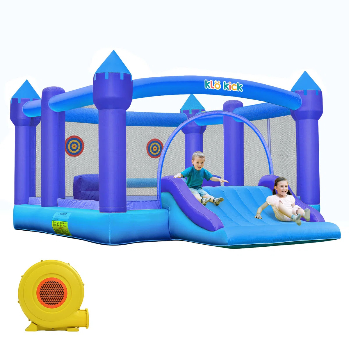 15.3' X 12' Bounce House with Slide and Air Blower | Wayfair North America