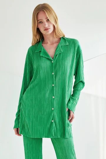 Maria Oversized Plisse Shirt | Storets (Global)
