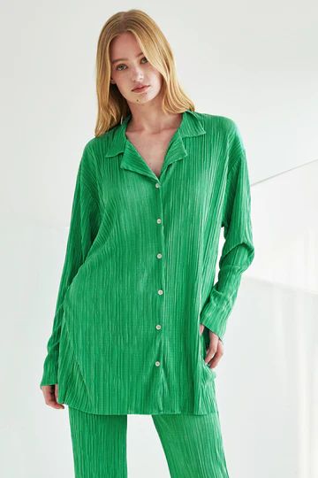 Maria Oversized Plisse Shirt | Storets (Global)