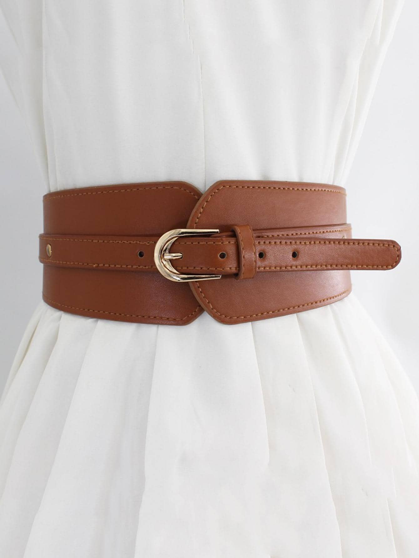 Metal Buckle Wide Belt Halloween | SHEIN