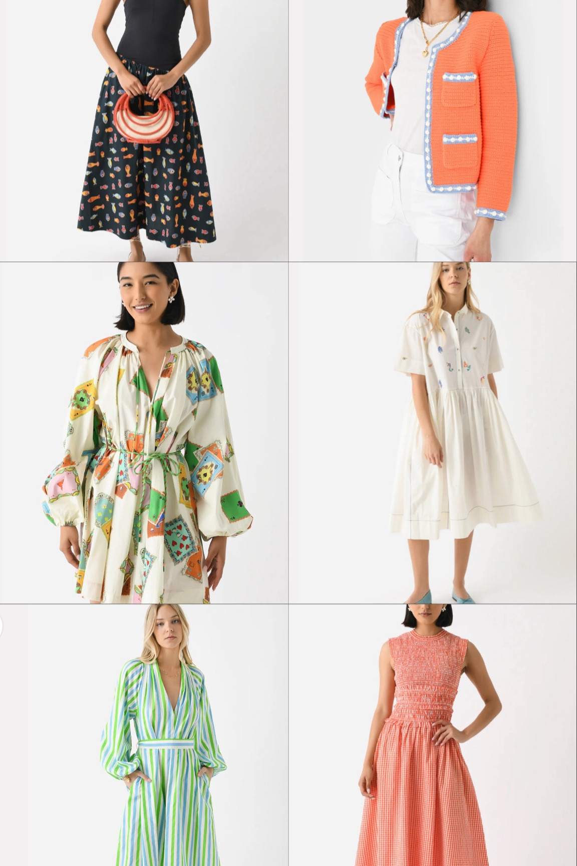 Saint Bernards top picks - sundress, vacation, spring dress, summer look, midi dress, white dress, orange jacket, red stripes, fish dress. Maternity 

#LTKStyleTip #LTKU #LTKBump