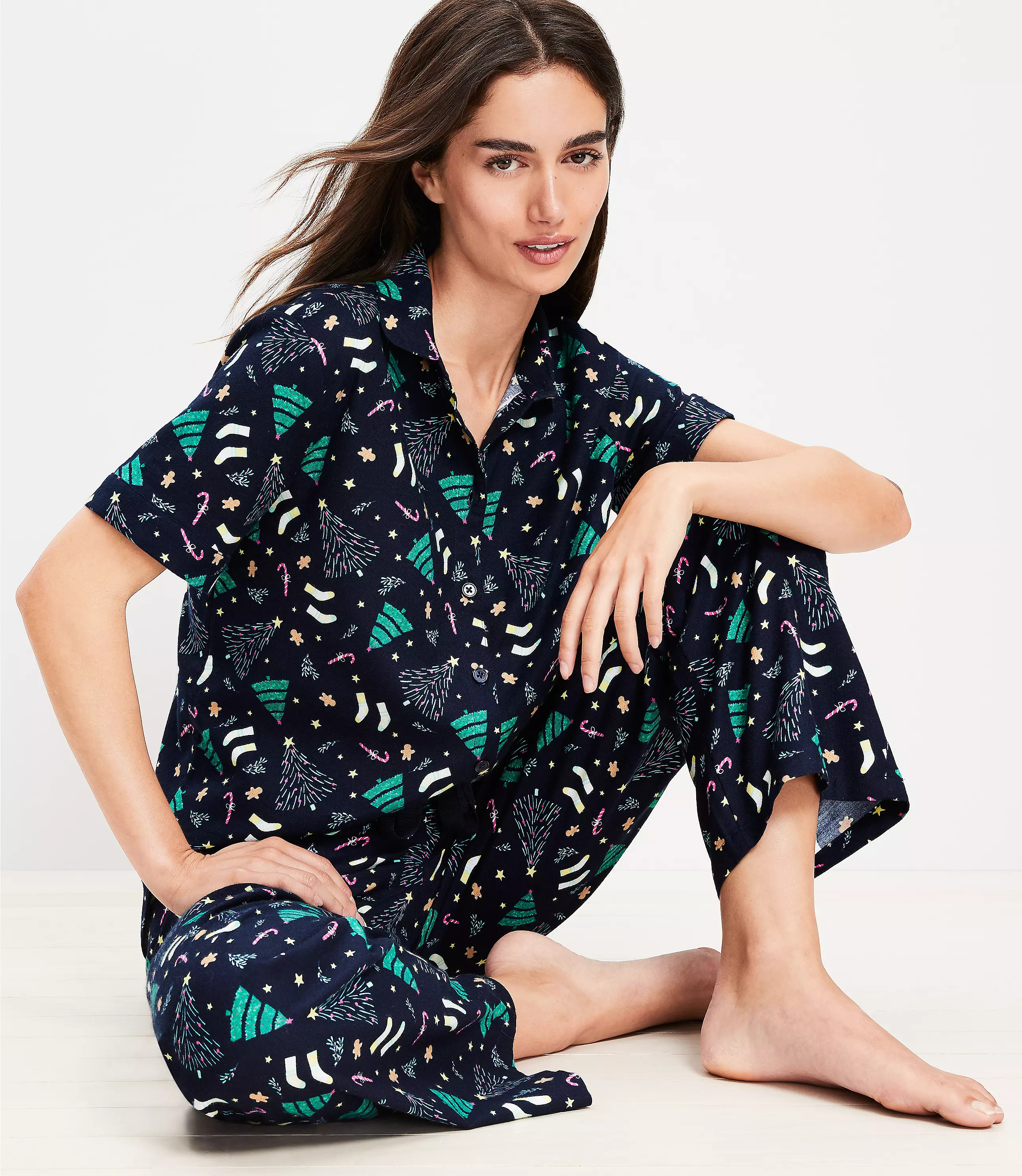 Holiday Tree Pajama Set | LOFT