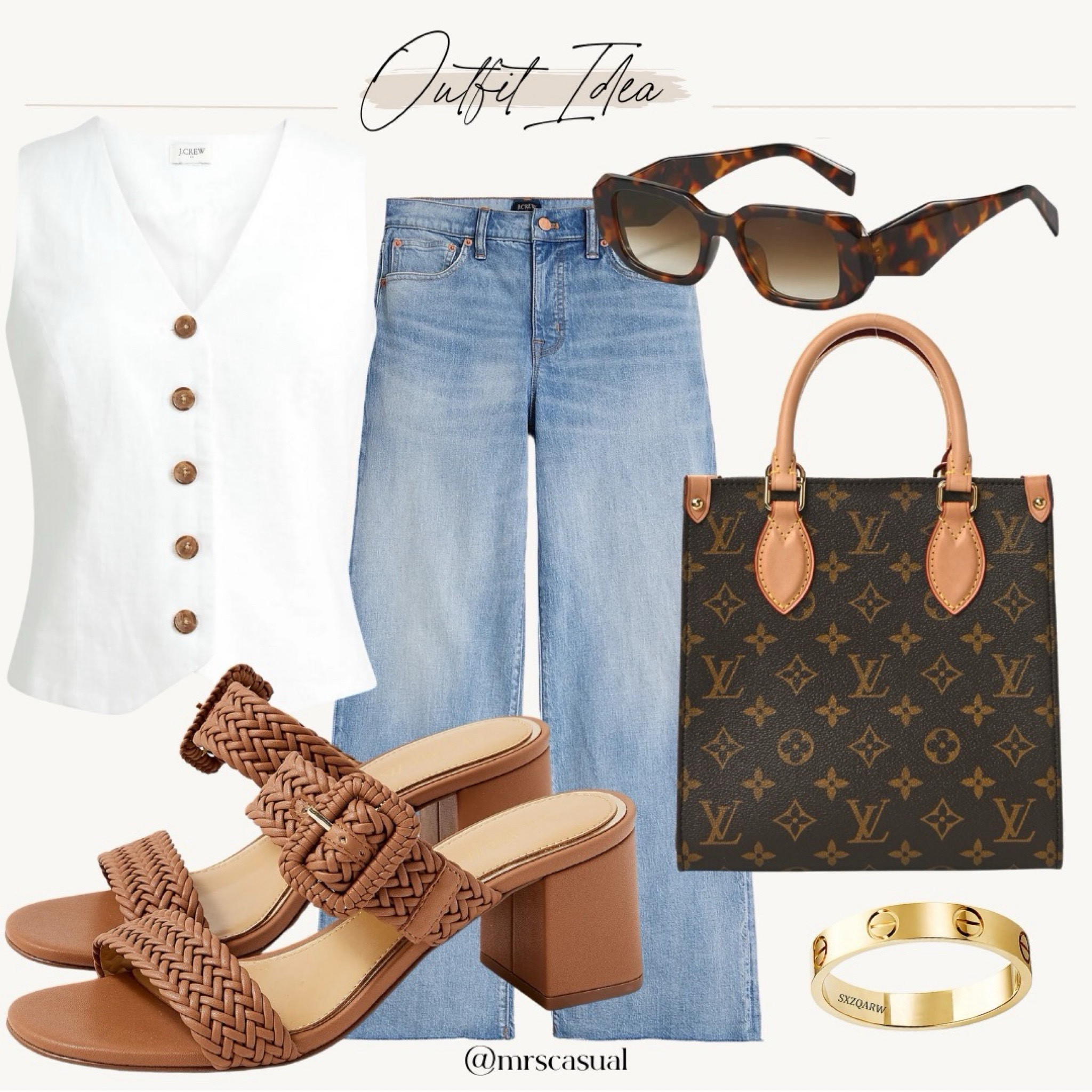 Vest and wide leg jeans outfit idea for summer date night ❤️

#LTKSaleAlert #LTKStyleTip #LTKSeasonal