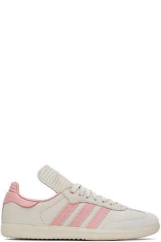 Off-White & Pink Humanrace Samba Sneakers | SSENSE