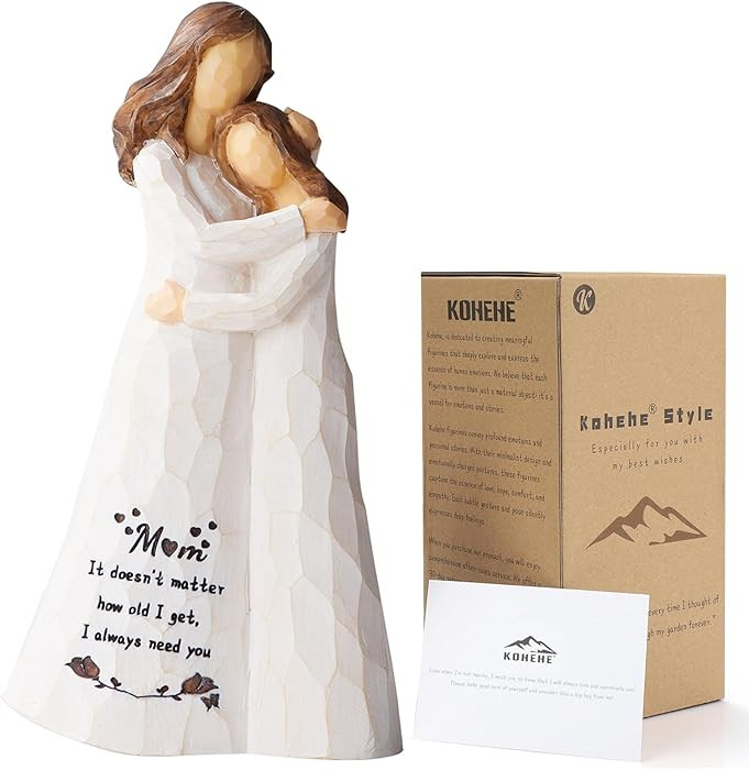 Kohehe Gifts for Mom, Mom Birthday Gifts from Daughter, 5.5" Handmade Figurine Gift for Mama Moth... | Amazon (US)