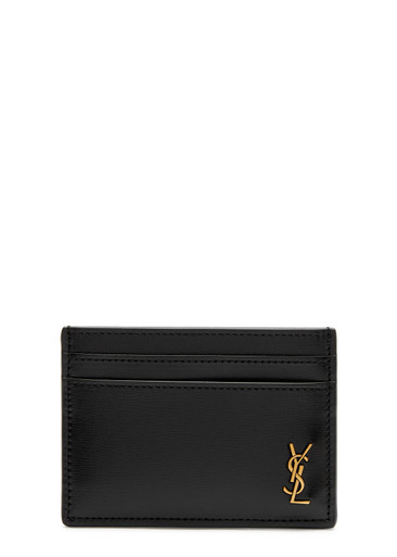 Logo leather card holder | Harvey Nichols (Global)