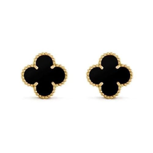 SHREEJI EXPORTS Van Cleef Inspired Stud Earrings for Women Stylish | Stainless Steel Jewellery Aesthetic Earrings for Womens Anti-Tarnish Fashion Ear Studs for Women Stylish | Amazon (US)