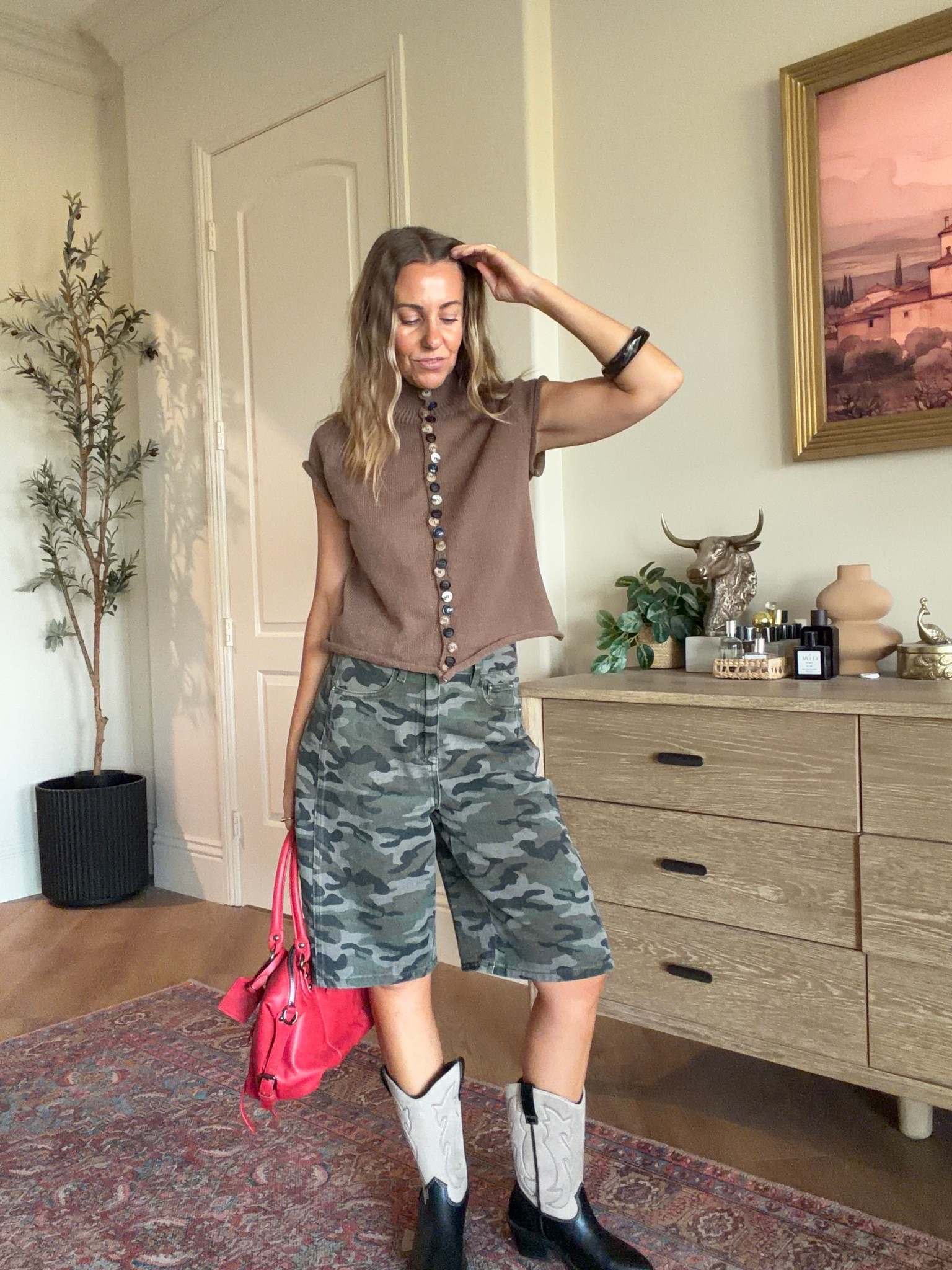 Casual chic Amazon outfit 
Camo shorts size xs
Button detail sweater size small
Target boots
Fall outfit idea

#LTKgrwm #LTKootd #LTKSaleAlert