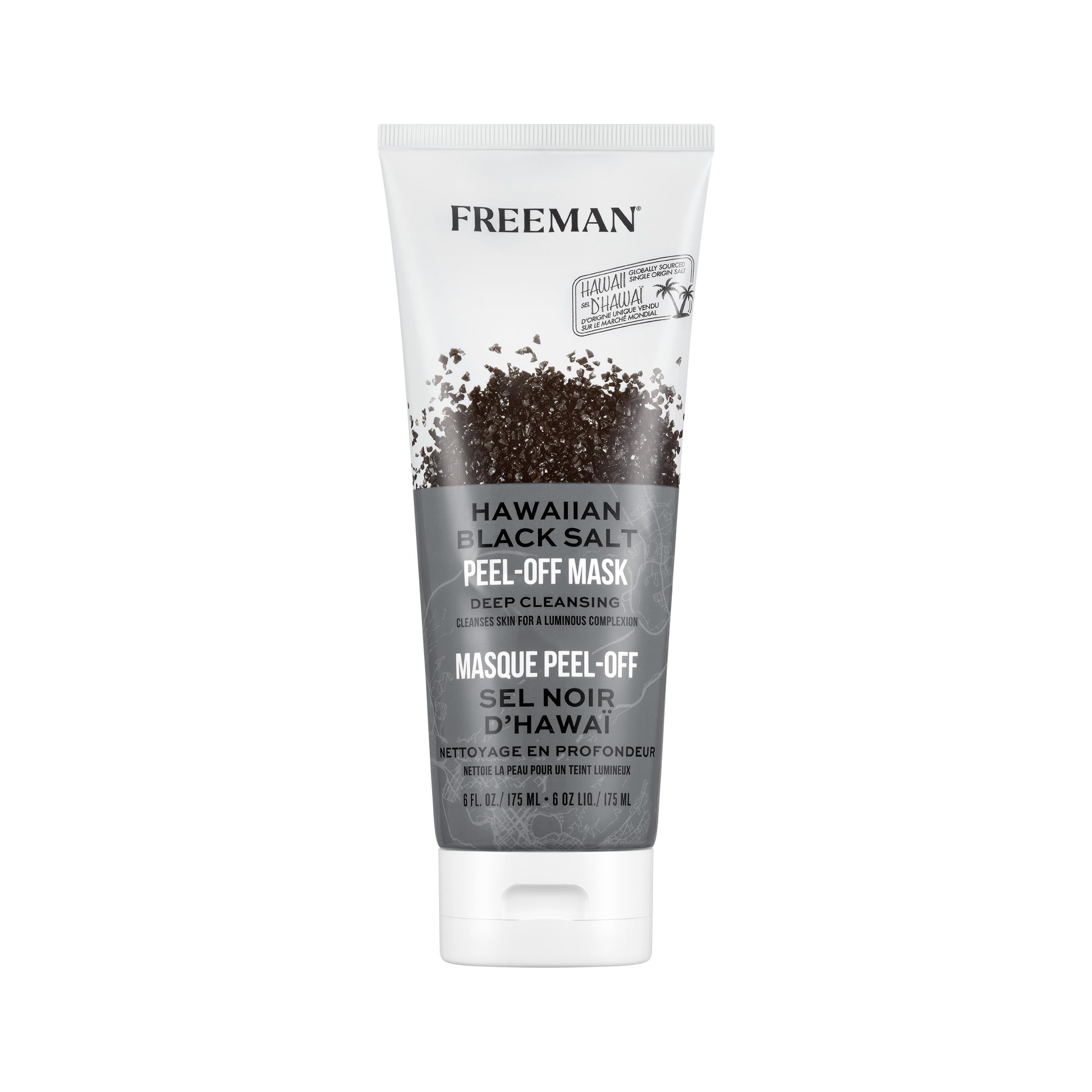 Freeman Exotic Blends Hawaiian Black Salt Peel Off Facial Mask, 6 fl.oz./175 mL Tube | Amazon (US)