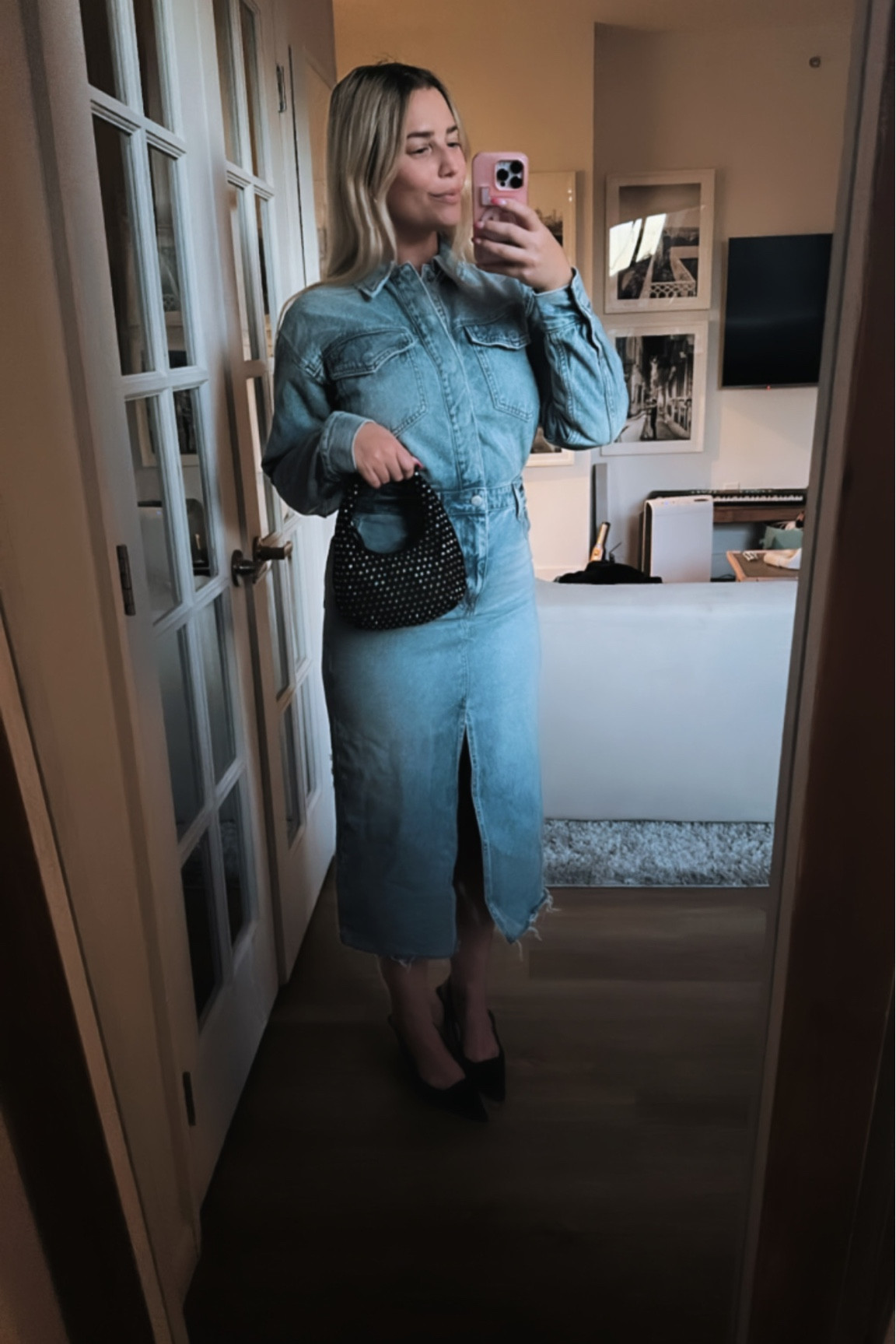 This denim dress is LYFE — daily edit cover from Found by Em